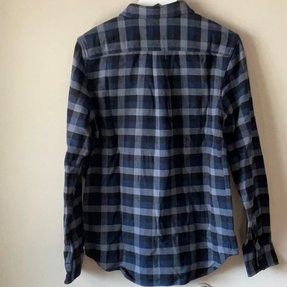 Vans men’s button up flannel navy - Picture 4 of 7